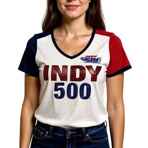 5th‎ & Ocean Indy 500 Sequin Graphic T-Shirt Womens Small 102nd Running 2018 Tee